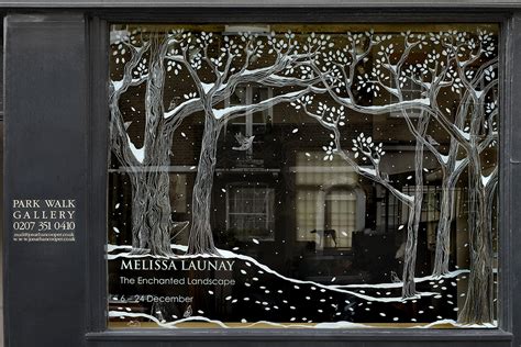 Tapping magic themed window decoration